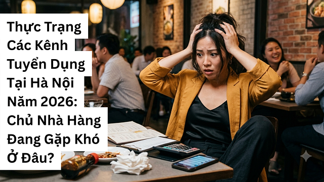 Thực Trạng Các Kênh Tuyển Dụng Tại Hà Nội Năm 2026: Chủ Nhà Hàng Đang Gặp Khó Ở Đâu?
