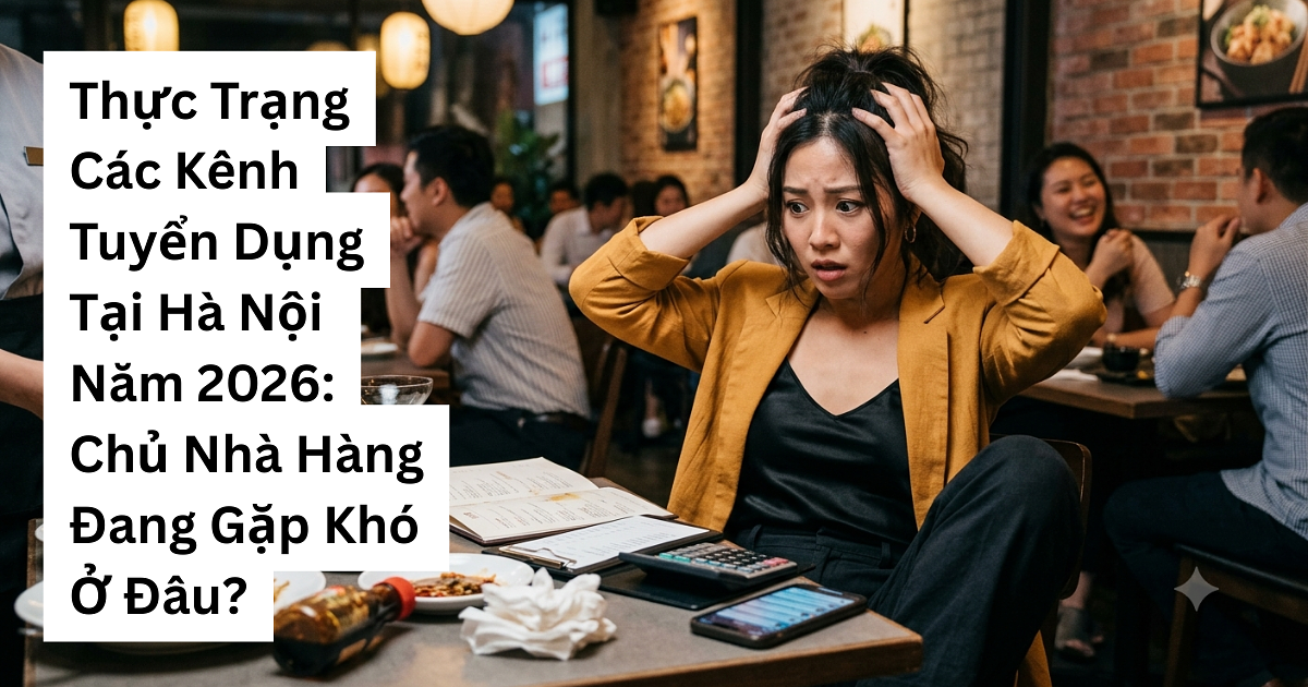 Thực Trạng Các Kênh Tuyển Dụng Tại Hà Nội Năm 2026: Chủ Nhà Hàng Đang Gặp Khó Ở Đâu?