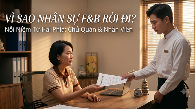 Vì Sao Nhân Sự Trẻ F&B Rời Đi? Áp Lực Gia Đình & Nỗi Niềm Chủ Quán