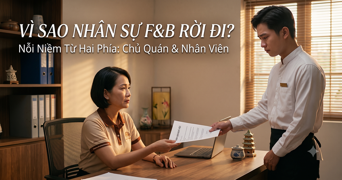 Vì Sao Nhân Sự Trẻ F&B Rời Đi? Áp Lực Gia Đình & Nỗi Niềm Chủ Quán