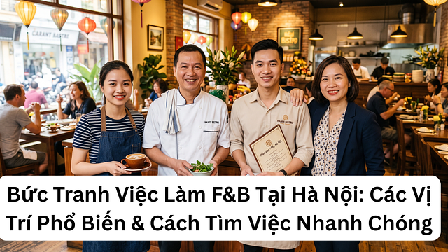 Bức Tranh Việc Làm F&B Tại Hà Nội: Các Vị Trí Phổ Biến & Cách Tìm Việc Nhanh Chóng